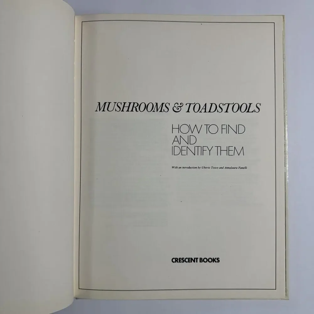 Color Treasury of Mushrooms and Toadstools How To Find And Identify Them 1972
